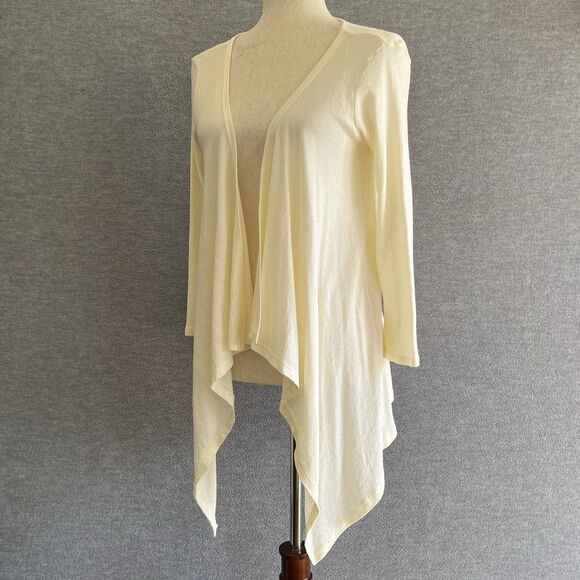 Michael Stars Cascade Open Cardigan OS Vanilla Shine Capsule Sweater US Made NWT - Picture 3 of 13